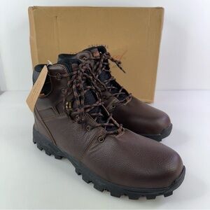 WEATHERPROOF VINTAGE Men Water Proof Boot Lace Up Hiking JEREMIAH Brown Size 12M